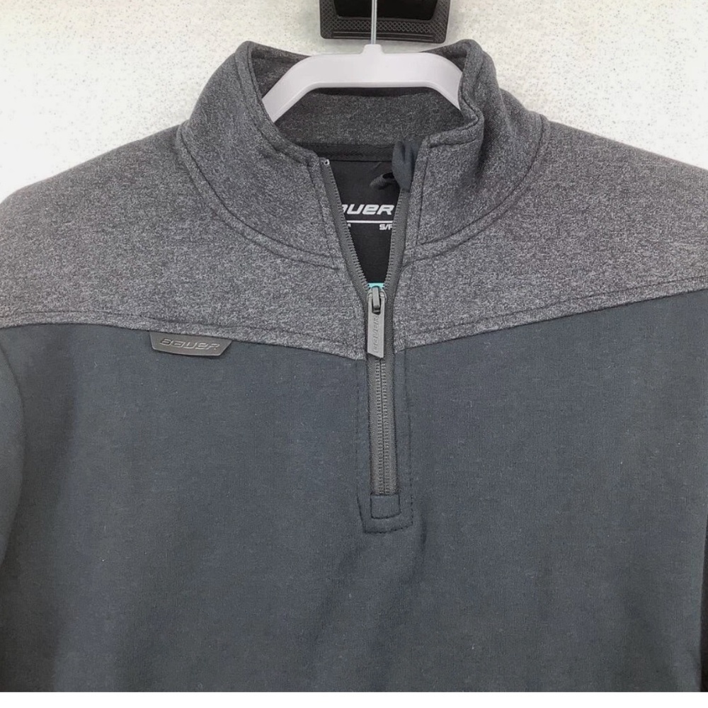 Bauer Men’s Quarter Zip Pullover Sweatshirt | Small | Hockey Training Top